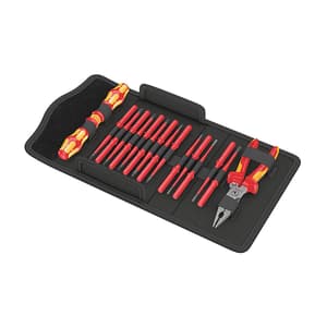Wera 17 Pcs Kraftform Kompakt VDE 17 Extra Slim 1, 05136027001