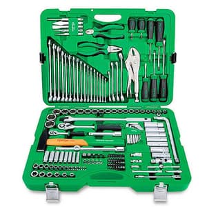 Toptul 150 Pcs 1/4 & 1/2 Inch Sq. Drive 6PT Tool Kit, GCAI150R