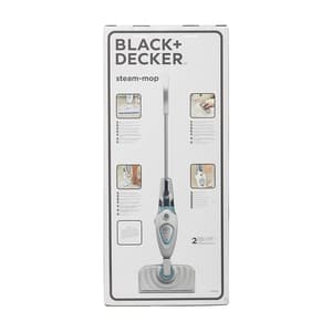 Black+Decker 1300-Watt Steam Mop with Easy GlideTM Micro fibre pad & 99.9% Germ Protection, FSM1605-B1