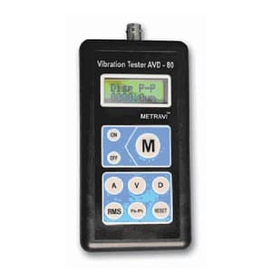 Metravi 0.1 - 2800µm Displacement Digital Portable Vibration Meter, AVD-80