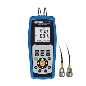 Metravi 0.005 - 1.999mm Displacement Dual Channel Digital Vibration Meter With USB Interface, VT-141