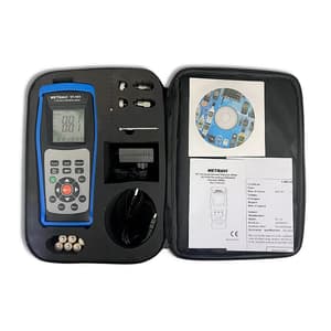 Metravi 0.005 - 1.999mm Displacement Dual Channel Digital Vibration Meter With USB Interface, VT-141
