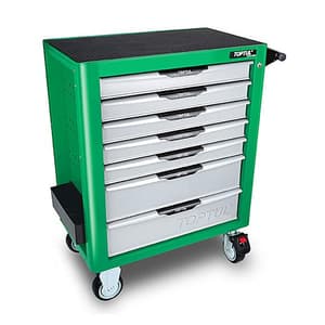 Toptul 746 x 462 x 805 mm 7 Drawer Pro-Plus Series Mobile Tool Trolley (Green), TCAM0701