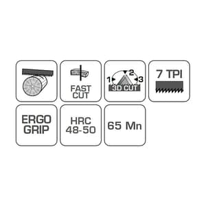 Hogert 450 mm / 18 Inch Hand Saw, HT3S205