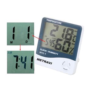 Metravi -50°C - 70°C Digital Temperature & Humidity (Thermo-Hydro) Meter, HTC-01