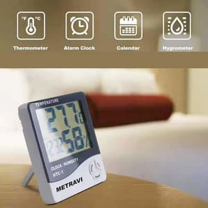 Metravi -50°C - 70°C Digital Temperature & Humidity (Thermo-Hydro) Meter, HTC-01