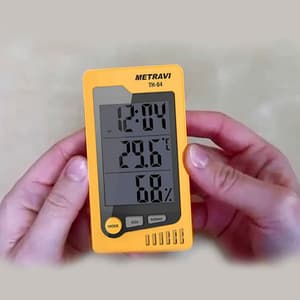 Metravi 0°C - 50°C Digital Temperature & Humidity (Thermo-Hydro) Meter, TH-04