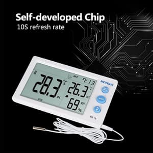 Metravi -10°C - 50°C Digital Temperature & Humidity (Thermo-Hydro) Meter, HT-13