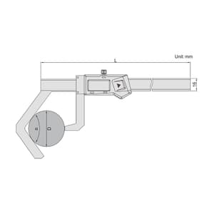 Insize 200 mm / 8 inch Digital V-Type Caliper, 1529-3