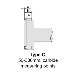 Insize 175 - 200 mm Pistol Grip Three Points Bore Gauge without Digital Indicator, 2124-200