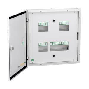Schneider Electric 4 Way Double Door Metal - TPN DBs (IP43), A9HTND04