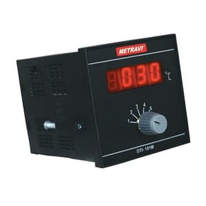 Metravi 96 x 96 mm 6 Channel Digital Multi Point Temperature Indicator, DTI-101M 6 CH