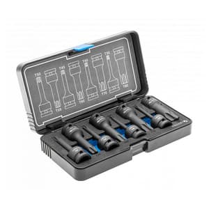 Hogert 8 Pcs Torx Impact Bit Socket Set (1/2 inch Sq. Drive), HT6R002