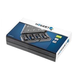 Hogert 8 Pcs Spline Impact Bit Socket Set (1/2 inch Sq. Drive), HT6R006