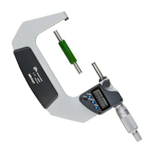 Mitutoyo 3 - 4 inch / 76.2 - 101.6 mm Digital Micrometer With Ratchet Stop & Without SPC Data Output (IP65 Coolant-Proof), 293-343-30
