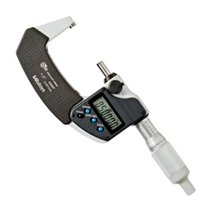 Mitutoyo 1 - 2 inch / 25.4 - 50.8 mm Digital Micrometer With Ratchet Thimble & Without SPC Data Output (IP65 Coolant-Proof), 293-345-30