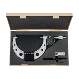 Mitutoyo 5 - 6 inch / 127 - 152.4 mm Digital Micrometer With Ratchet Stop & SPC Data Output (IP65 Coolant-Proof), 293-351-30