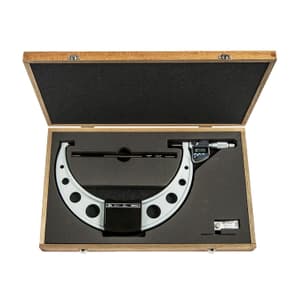 Mitutoyo 10 - 11 inch / 254 - 279.4 mm Digital Micrometer With Ratchet Stop & SPC Data Output (IP65 Coolant-Proof), 293-356-30