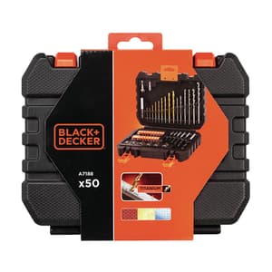 Black+Decker 50 Pcs Mixed Accessory Set, A7188-XJ