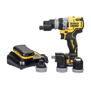Dewalt 18V / 10mm Li-ion Cordless Brushless Multi-Head Drill Machine With 2x2.0 Ah Batteries & Charger, DCD703D2-B1