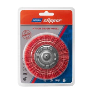 Norton Clipper 100 mm (Dia.) / 120 Grit Nylon Brush Wheel, CPNB4