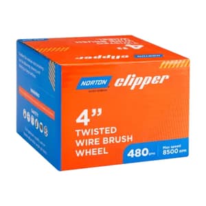 Norton Clipper 100 mm Dia. Twisted Wire Brush Wheel, CPWB4
