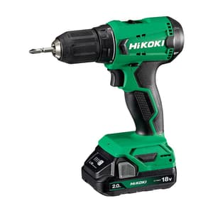 HiKoki 18V / 2.0 Ah Li-ion 13 mm Cordless Drill Driver with 2 Batteries & Chager, DS 18DA