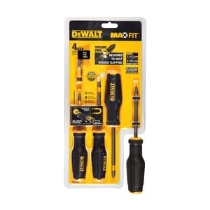 Dewalt 4 Pcs Max Fit Screwdriver Set, DWHT62054-0