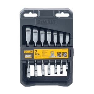 Dewalt 7 Pcs Metric Stubby Ratcheting Combination Wrench Set, DWMT19261-0