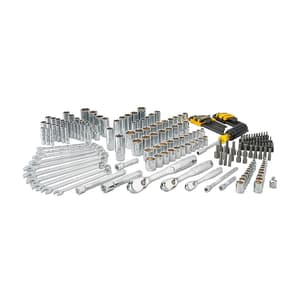 Dewalt 205 Pcs 1/4 , 3/8 & 1/2 Inch Sq. Drive 6 Pt Mechanics Tool Set, DWMT81534-1