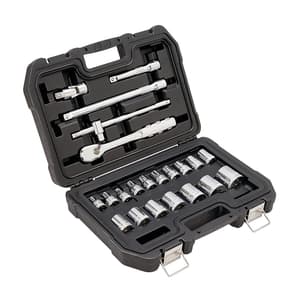Dewalt 22 Pcs 1/2 Inch Sq. Drive 6 Pt Socket Set, DWMT19241-1