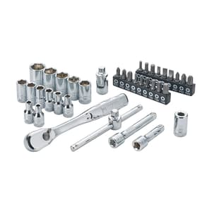 Dewalt 37 Pcs 1/4 Inch Sq. Drive 6 Pt Socket Set, DWMT19238-1