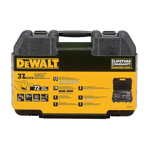 Dewalt 37 Pcs 1/4 Inch Sq. Drive 6 Pt Socket Set, DWMT19238-1