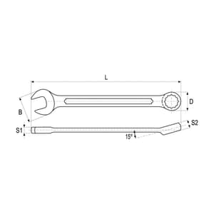 Yato 1-1/8 inch Combination Spanner, YT-4884