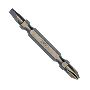 Yato 5.5 mm (Flat) x PH2 (Phillips) x 65 mm (Length) Double Ended Screwdriver Bits (Pack of 10 Pcs), YT-78166