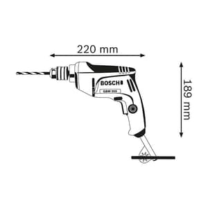 Bosch 10mm 350W Professional Rotary Drill, GBM 350