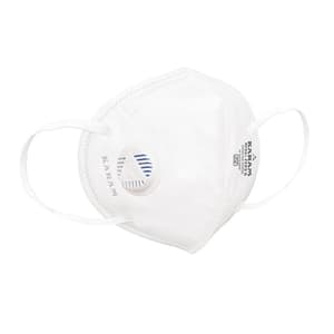 Karam ISI Marked FFP2 S Disposable Face Mask With Ear Loops and Exhalation Valve (Pack Of 40 Pcs), RF02+