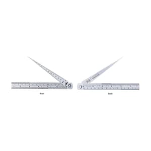 Insize 0.8 - 15 mm Taper Gauge with Steel Ruler, 4829-1