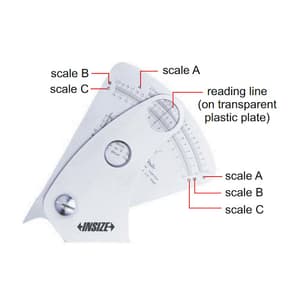 Insize 0.2 mm Stainless Steel Welding Gage, 4840-1