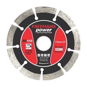 Freemans 4 inch / 110 mm Power Diamond Wheel Blade, MC110