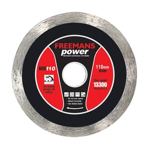 Freemans 4 inch / 110 mm Power Diamond Continuous Rim Blade, MR110