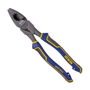 Irwin 9.25 inch / 235 mm High Leverage Lineman's Plier With Vise Grip & Fish Tape Puller, 1902415