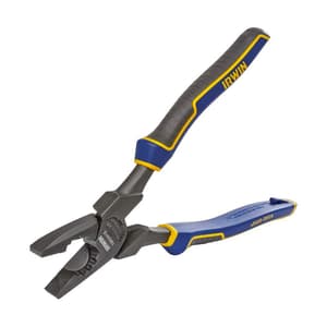 Irwin 9.25 inch / 235 mm High Leverage Lineman's Plier With Vise Grip & Fish Tape Puller, 1902415