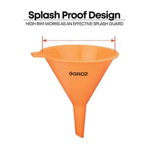 Groz 4 Pcs Plastic Funnel Set, FNL/4/ST