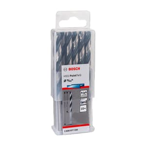 Bosch 9/32 Inch HSS Metal Drill Bits PointTeQ Range (Pack of 10 Pcs), 2 608 577 330