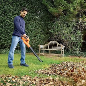 Black+Decker 18V Lithium-ion Cordless Power Boost Leaf Blower With 1x2.0 Ah Battery & Charger, GWC1820PCF-B1