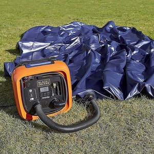 Black+Decker 12V / 160 PSI Multipurpose Tyre Inflator with Digital Guage Autocut Off System & 2 Operating Modes, ASI400-XJ