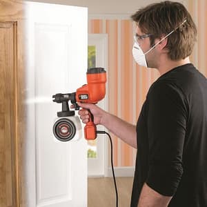 Black+Decker 1.2 Ltr / 400W Handheld Spray Gun With Paint Flow Indicator (Type 01), HVLP200-QS