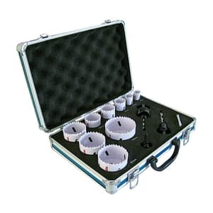 Makita 11 Pcs Plumber Bi-Metal Holesaw Set, D-47282