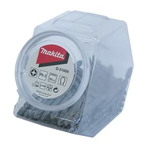 Makita 65 mm / PH2 Double Ended Screw Bit Candy Jar (Pack of 100 Pcs), D-31669